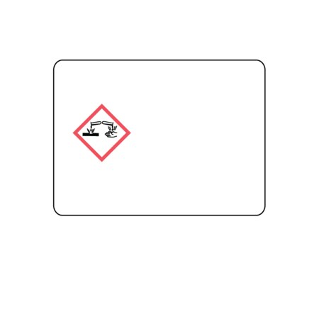 Nevs GHS Label, Personalized w/1 Diamond 2-15/16" x 4" GHS-PL-1L